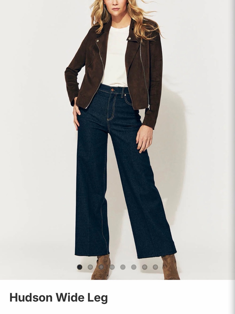 Level 99 Wide Leg High-Rise Navy Blue Jeans